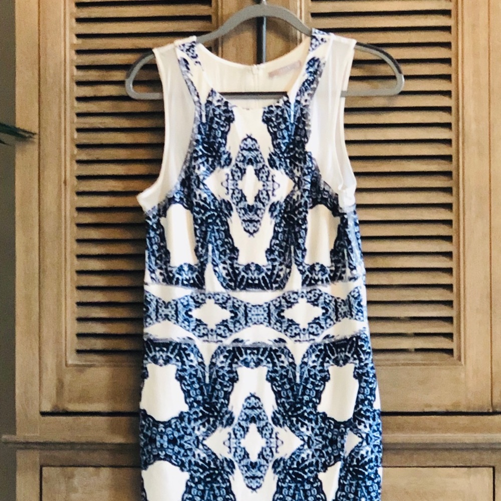 Tart size medium lined woodblock medallion dress.